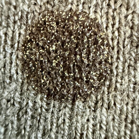 Angela Mara Sweater Metallic Polka Dot Angora Wool Made Italy - Picture 3 of 8